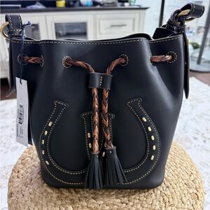 Dooney and Burke - small drawstring shoulder bag